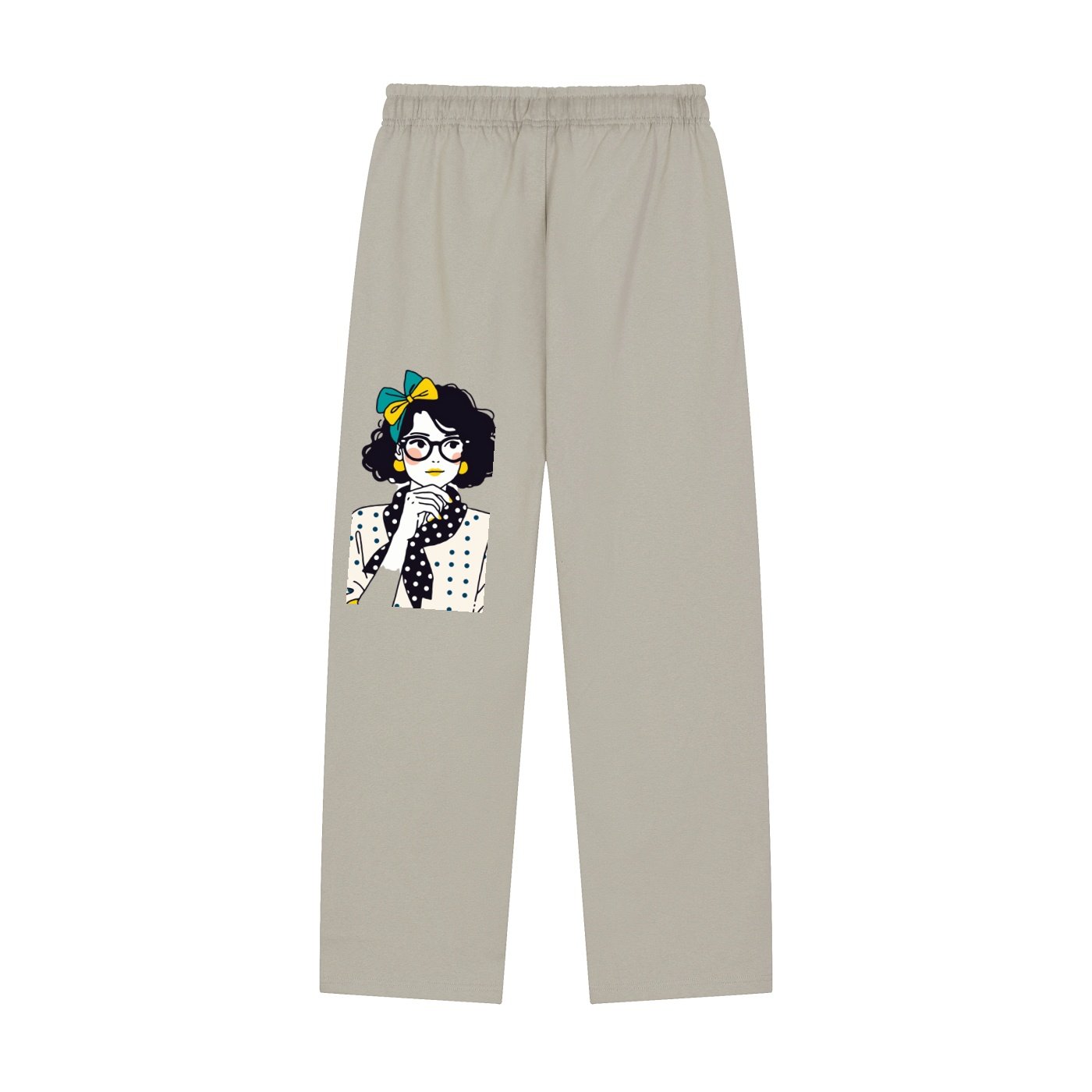 Solid Color Straight-Leg Sweatpants - Image 4
