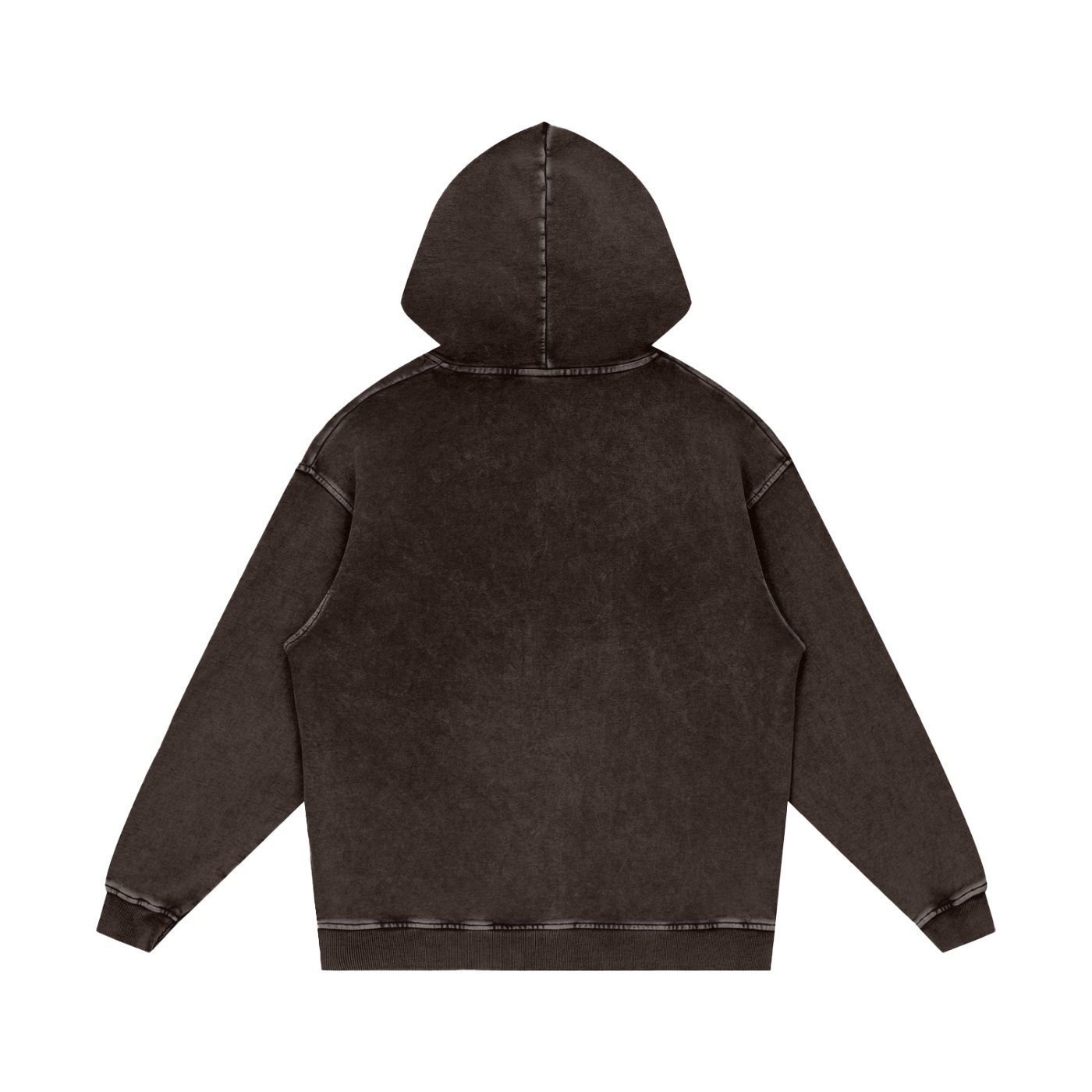 Snow Washed Loose Cotton Hoodie - Image 16