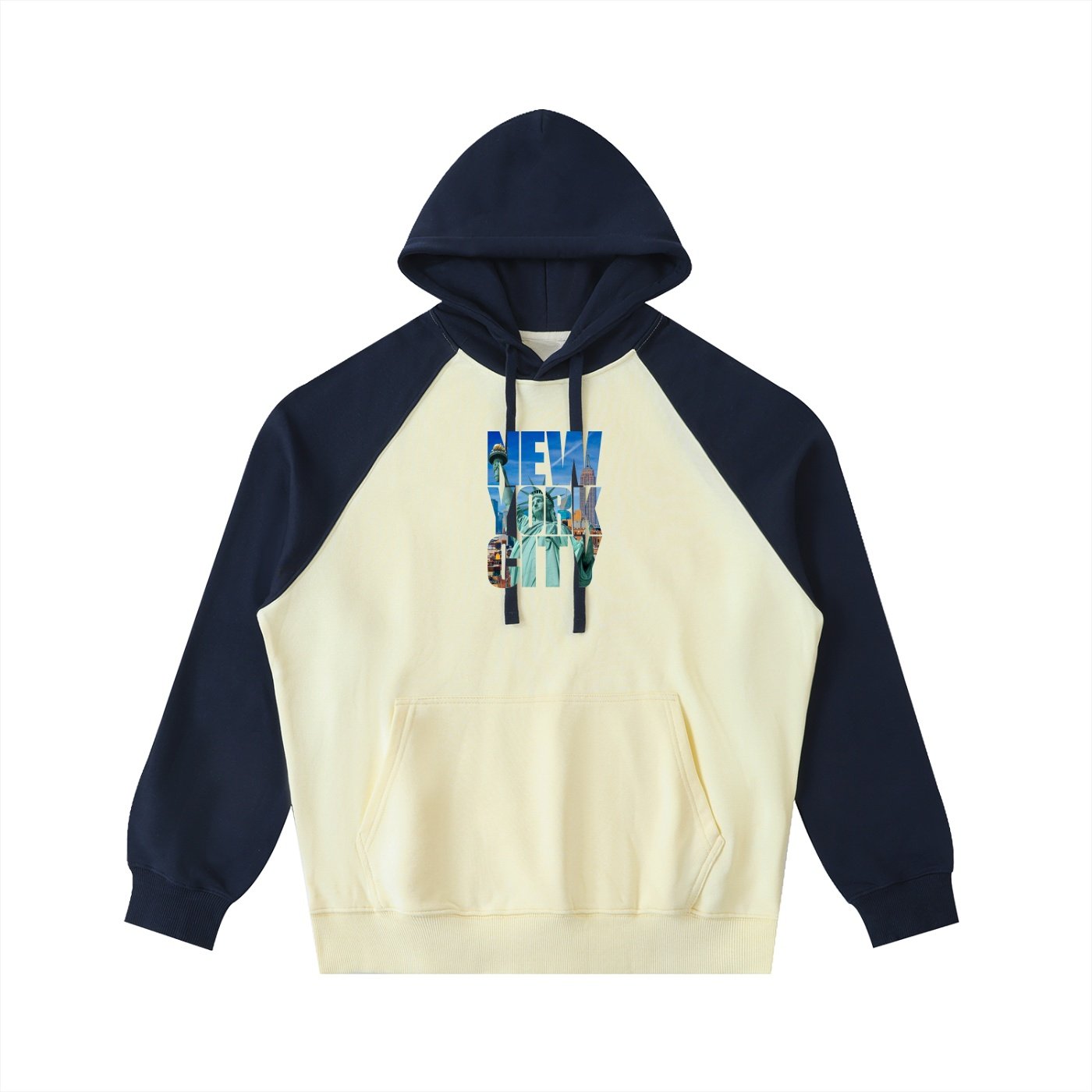 Color-Block Raglan Sleeve Hoodie - Image 15