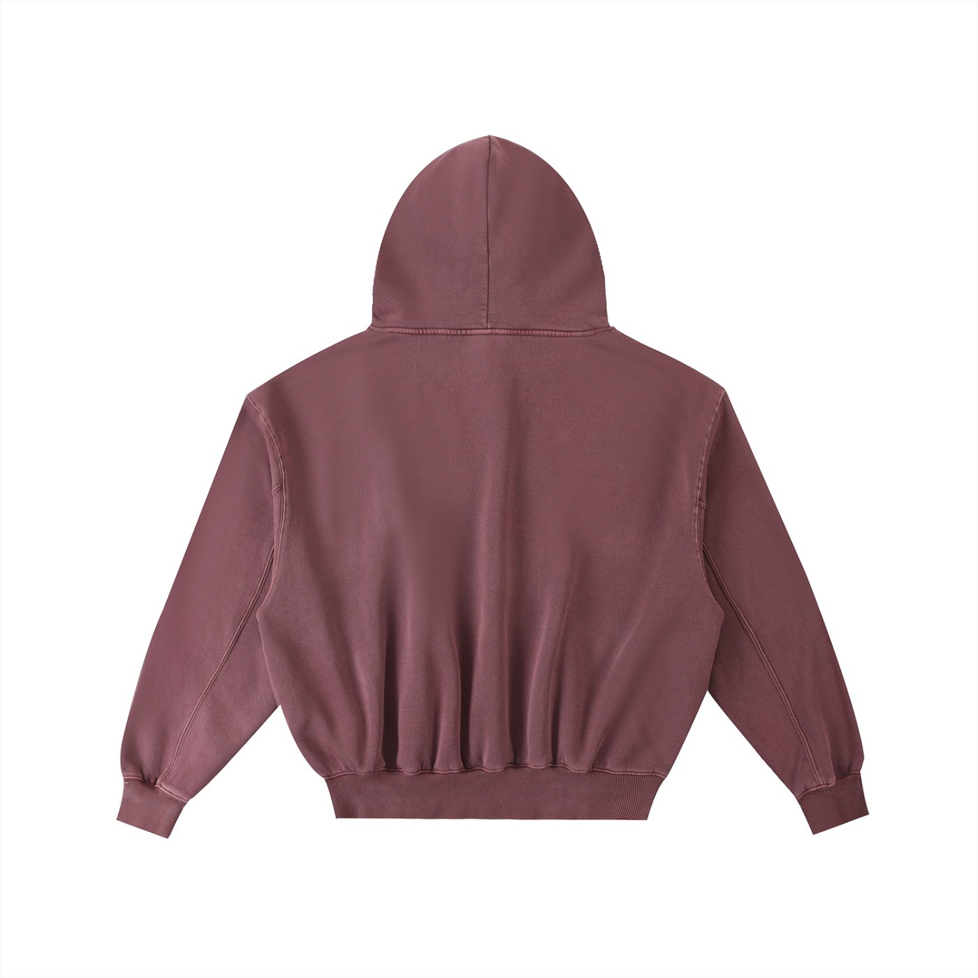 Frayed Enzyme Washed Fleece Hoodie - Image 8