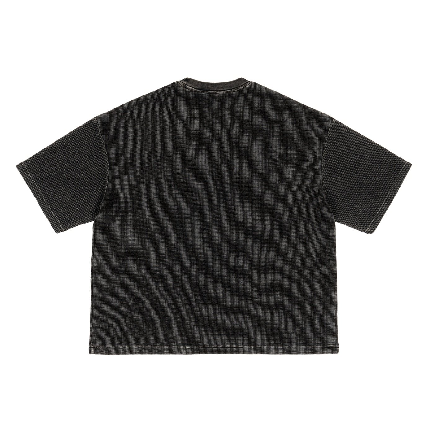 Textured Waffle Washed Boxy T-Shirt - Image 2