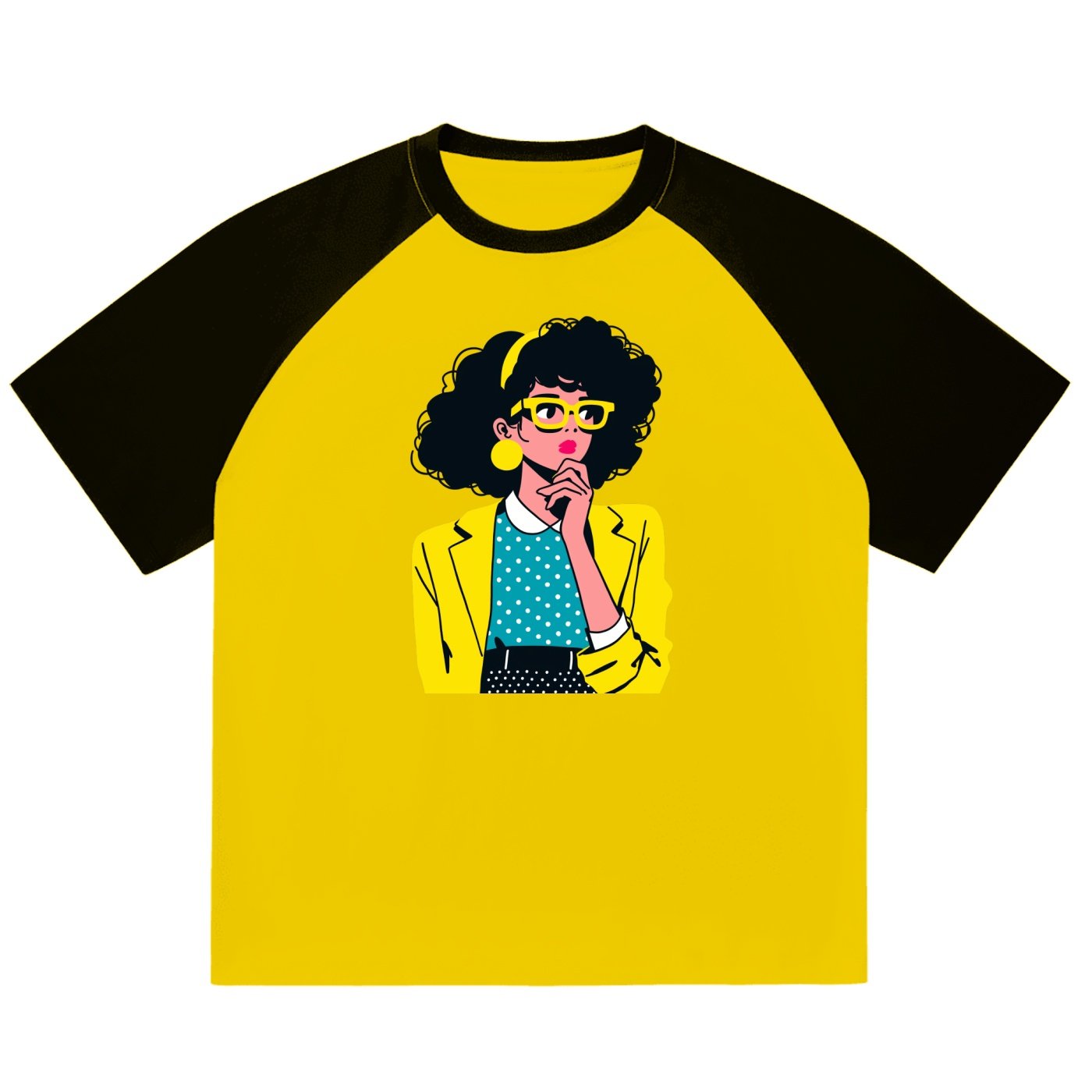 Color-Blocked Raglan Sleeve T-Shirt - Image 3