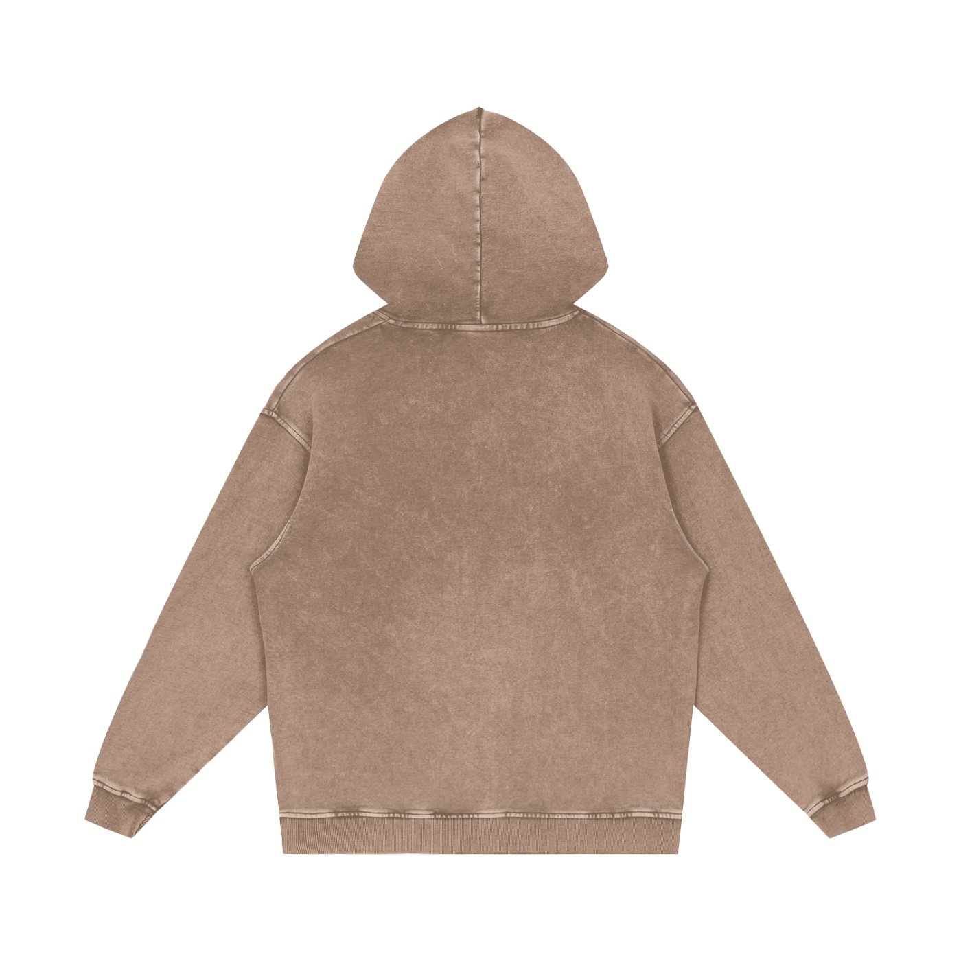 Snow Washed Loose Cotton Hoodie - Image 6