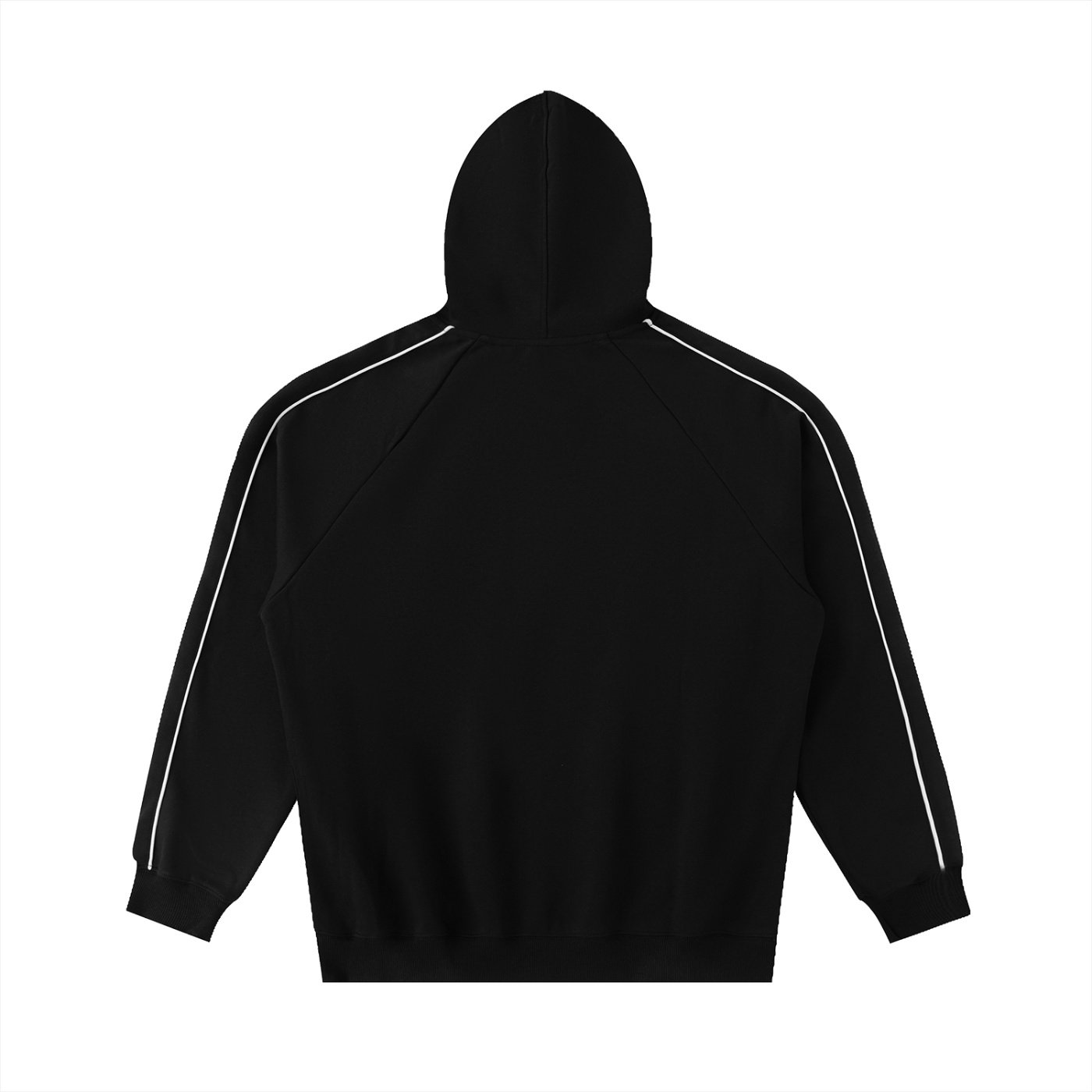 Contrast Piping Raglan Hoodie - Image 2