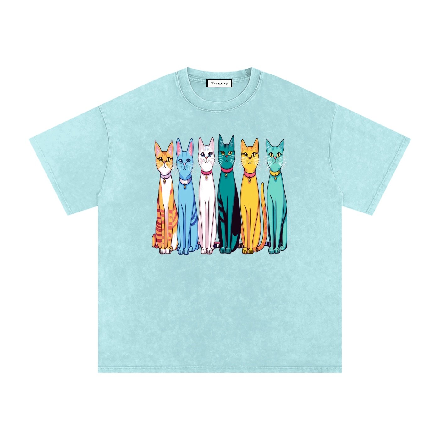 Snow Washed Oversized Cotton T-Shirt - Image 5