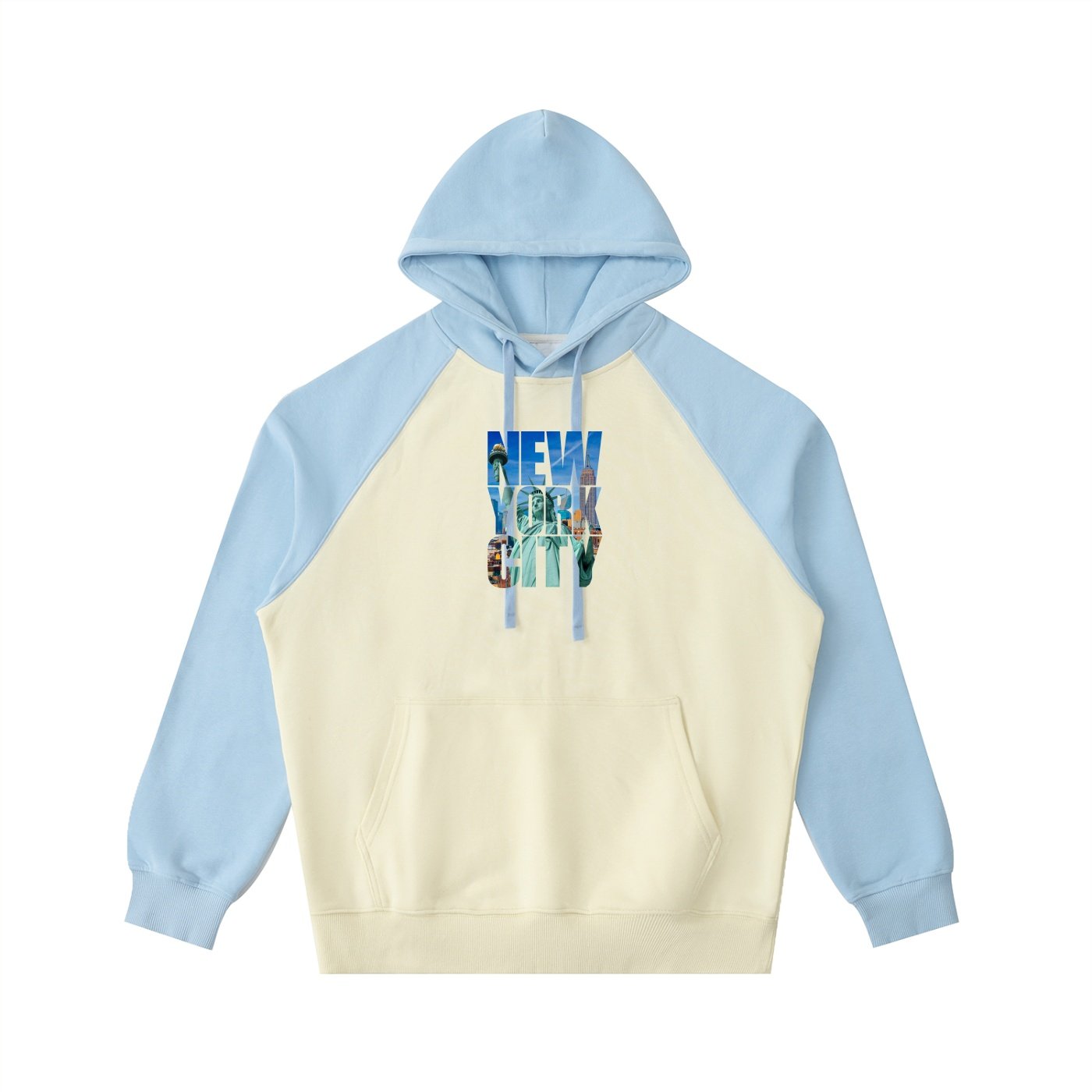 Color-Block Raglan Sleeve Hoodie - Image 5