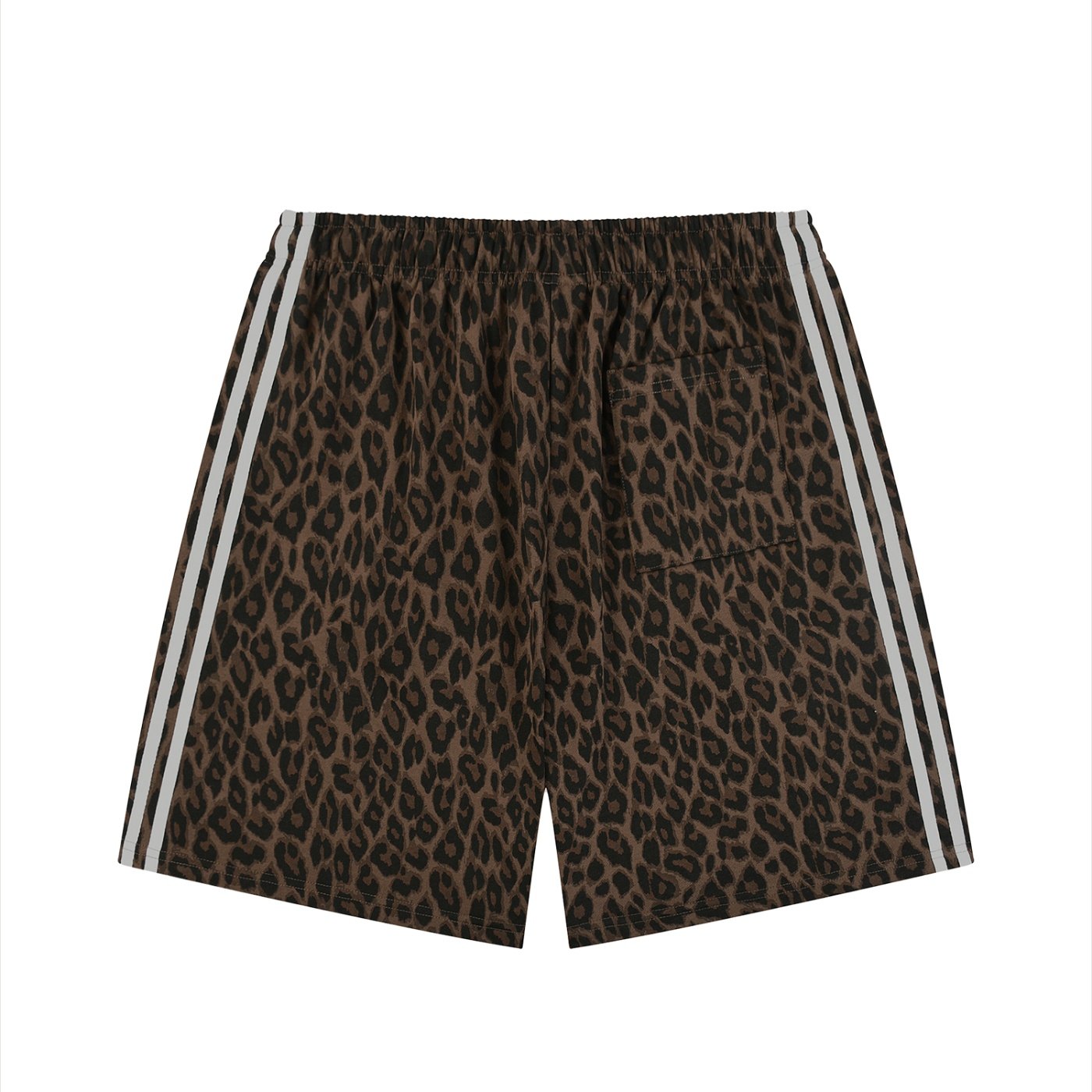 Unisex Heavyweight Leopard Drawstring Shorts - Image 2