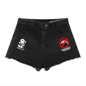 Womenās Vintage Wash High Rise Denim Shorts