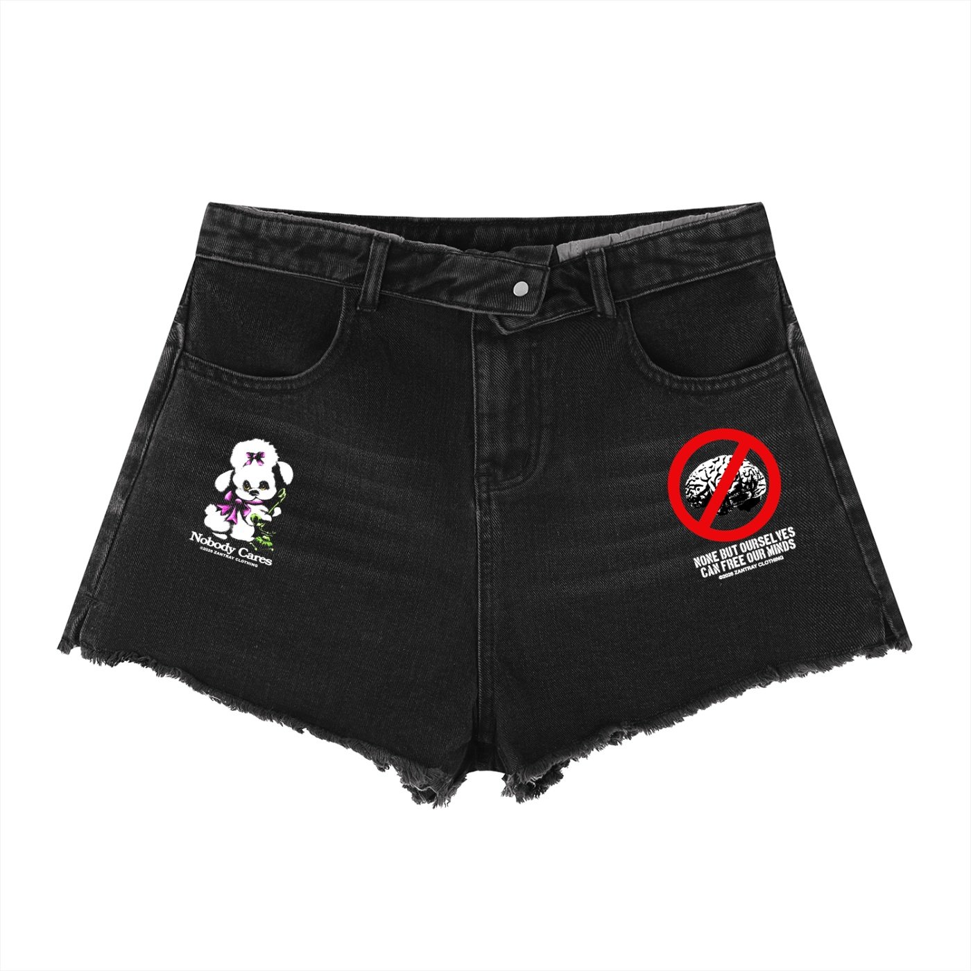 Women’s Vintage Wash High Rise Denim Shorts