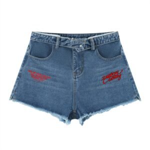 Women’s Vintage Wash High Rise Denim Shorts