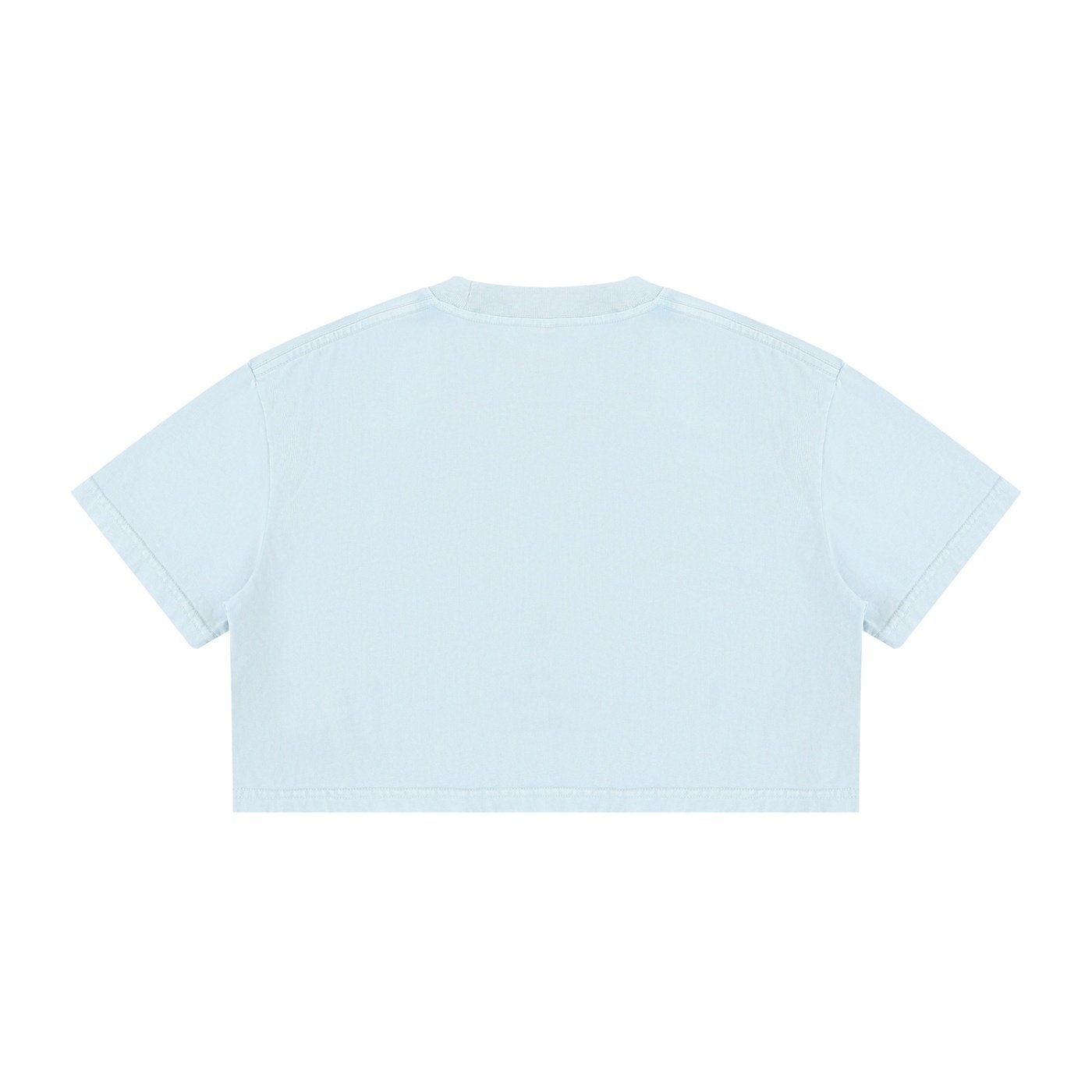 Women's Mineral Wash Cotton Crop T-Shirt - Image 8