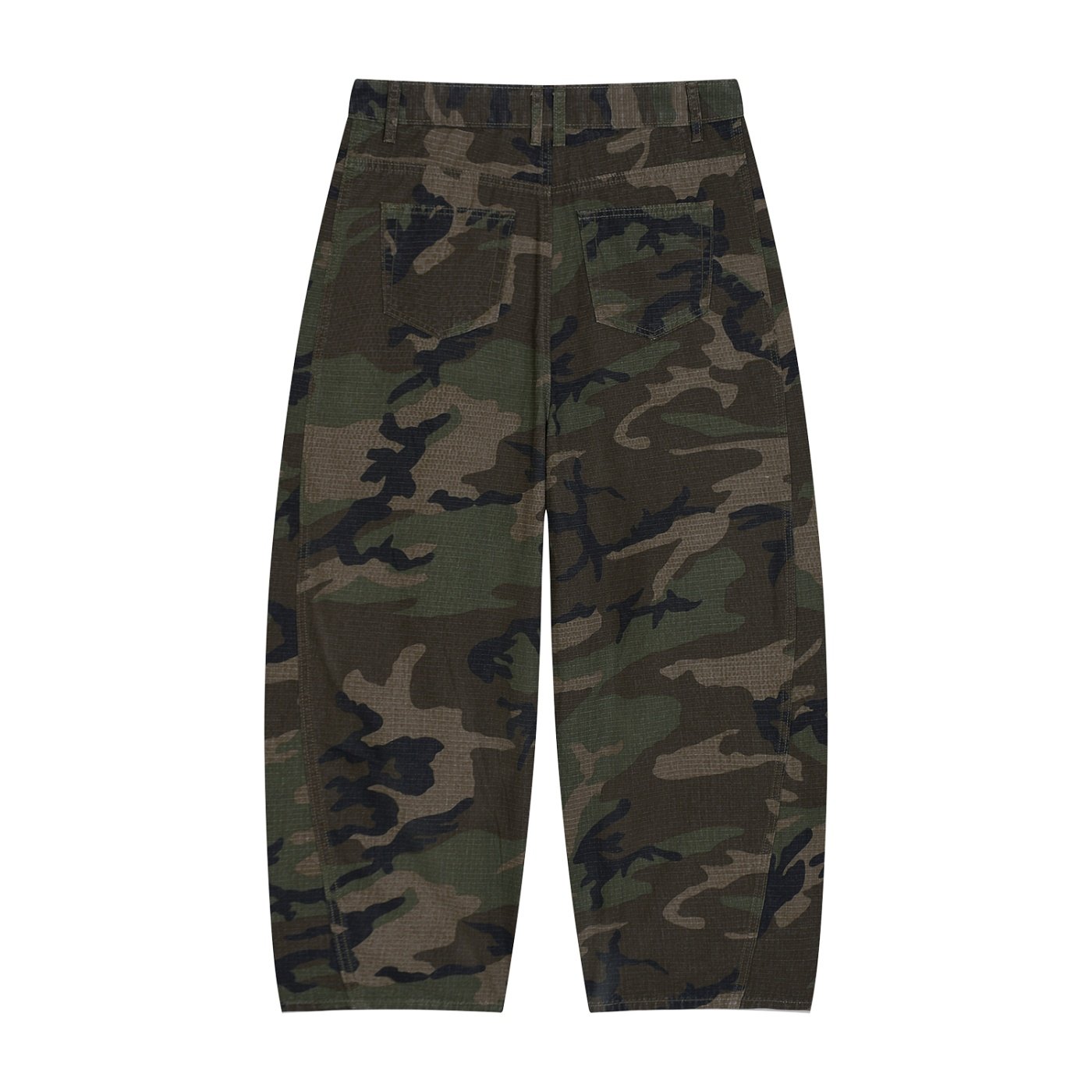 Men’s Camo Barrel Leg Cargo Pants - Image 2