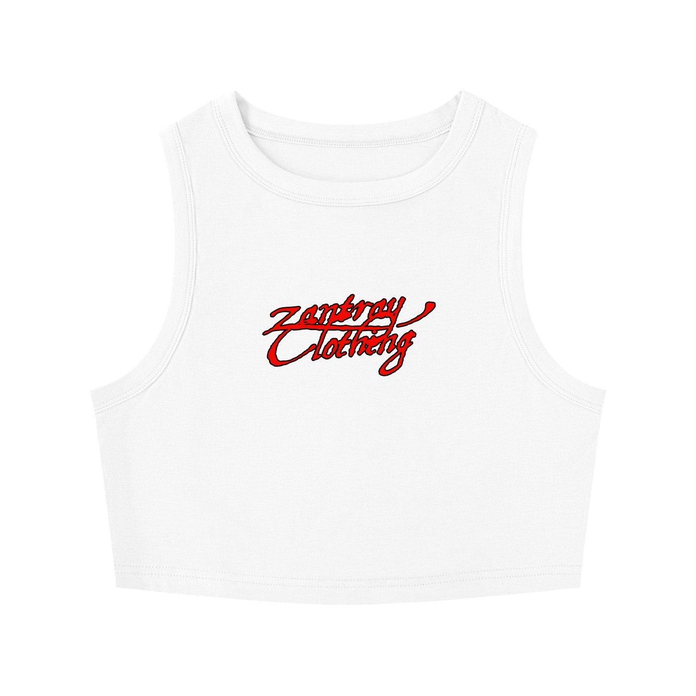 Women's Tight Crewneck Crop Tank Top pretty girls love zantray - Image 3