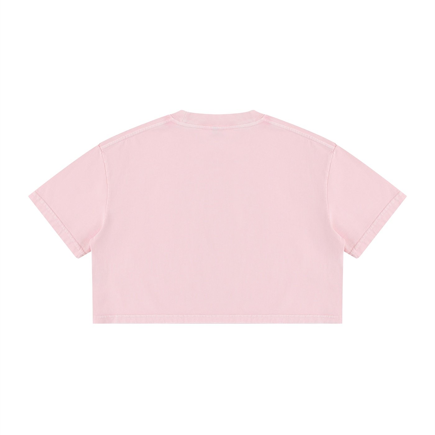 Women's Mineral Wash Cotton Crop T-Shirt - Image 4