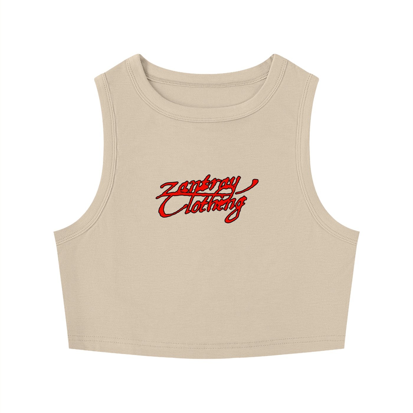 Women's Tight Crewneck Crop Tank Top pretty girls love zantray - Image 5