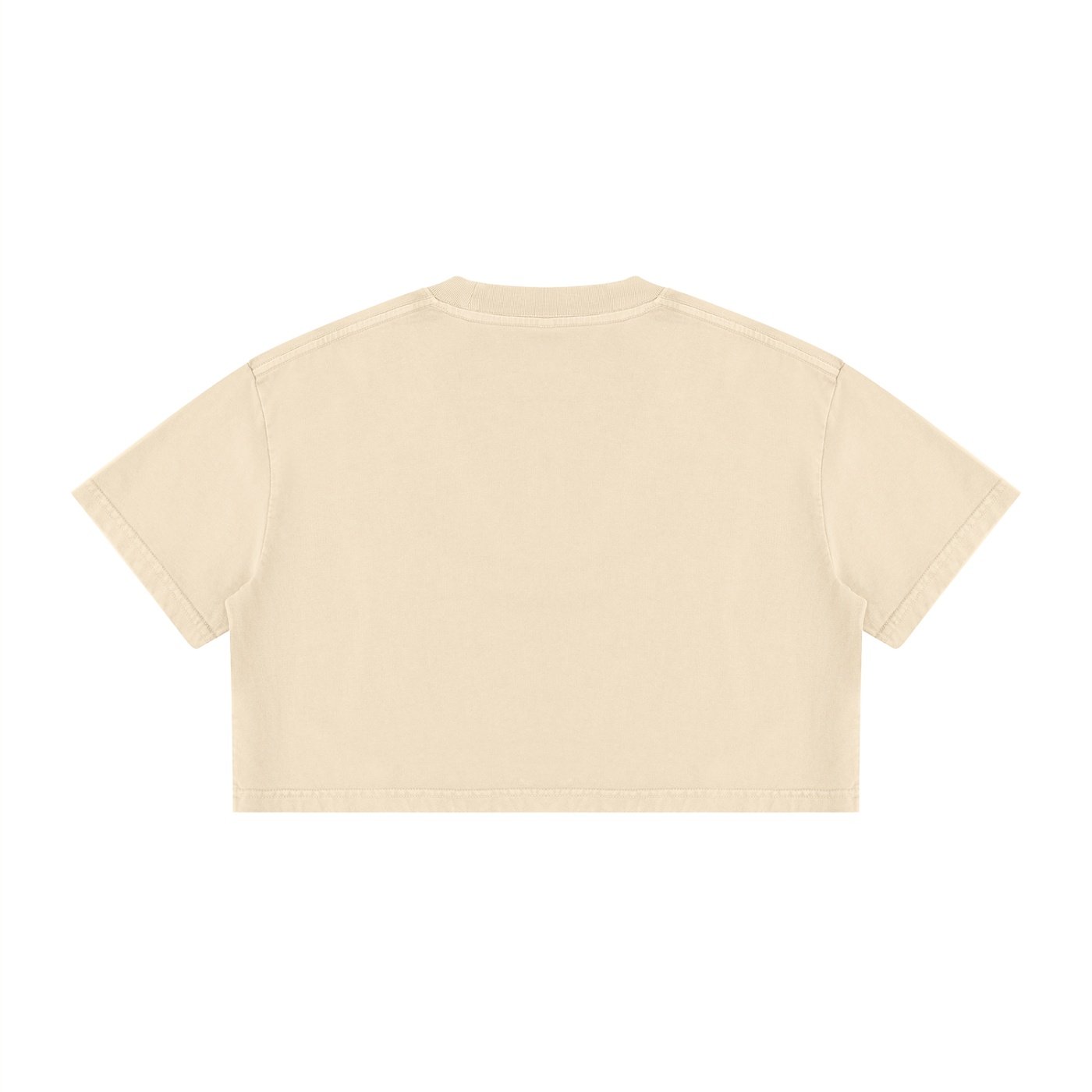 Women's Mineral Wash Cotton Crop T-Shirt - Image 6