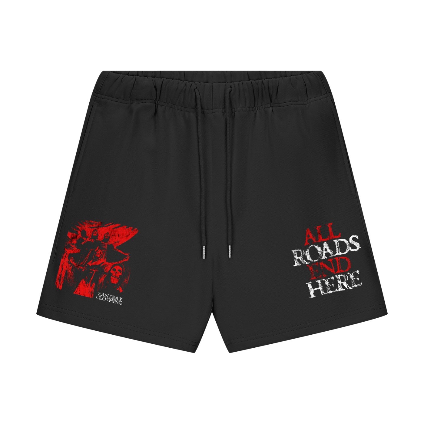 Unisex Heavyweight Fleece Loose Fit Shorts all roads End Here