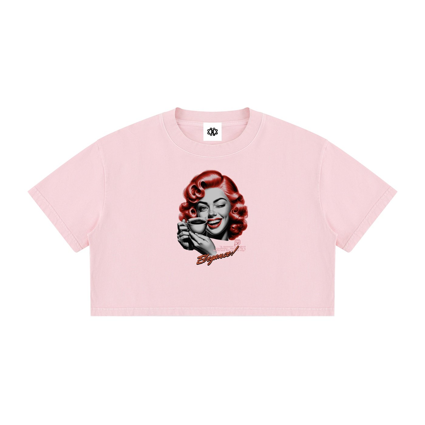Women's Mineral Wash Cotton Crop T-Shirt - Image 3