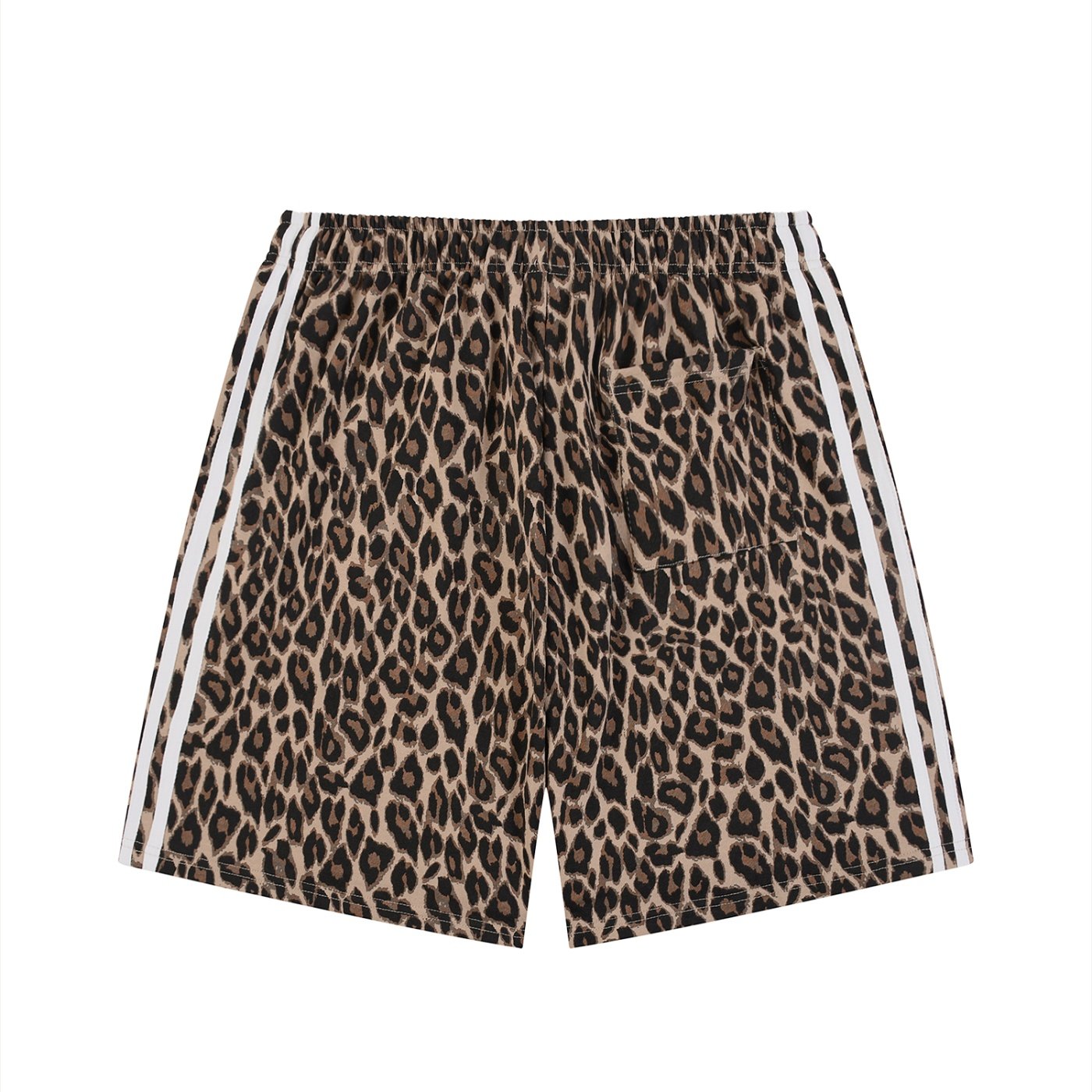 Unisex Heavyweight Leopard Drawstring Shorts - Image 4