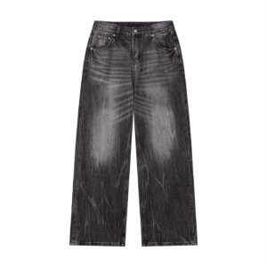 Men’s Vintage Wash Wide Leg Jeans