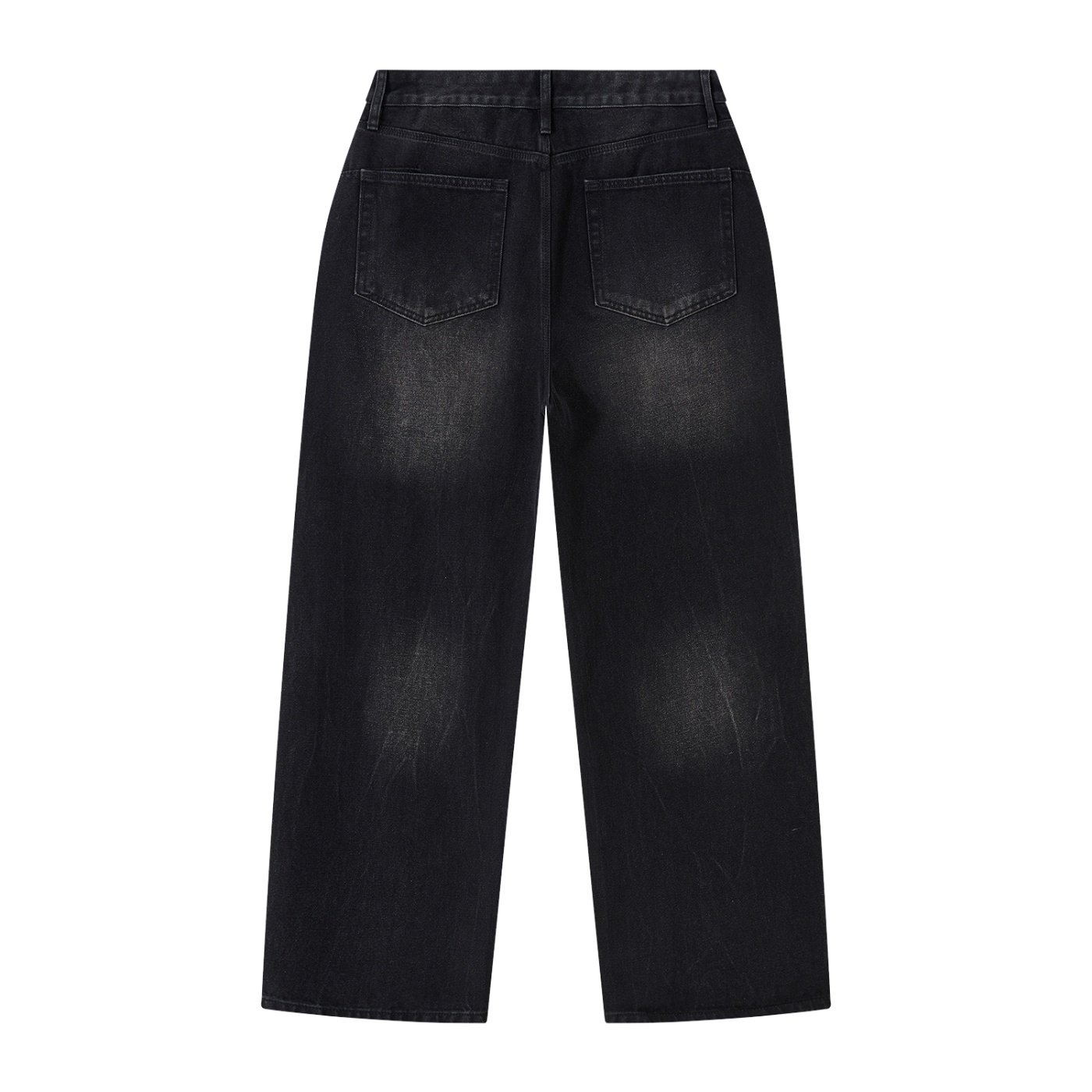 Men's Vintage Wash Wide Leg Jeans - Image 2