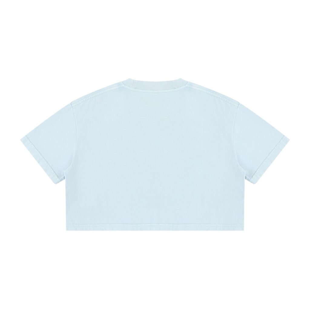 Women's Mineral Wash Cotton Crop T-Shirt