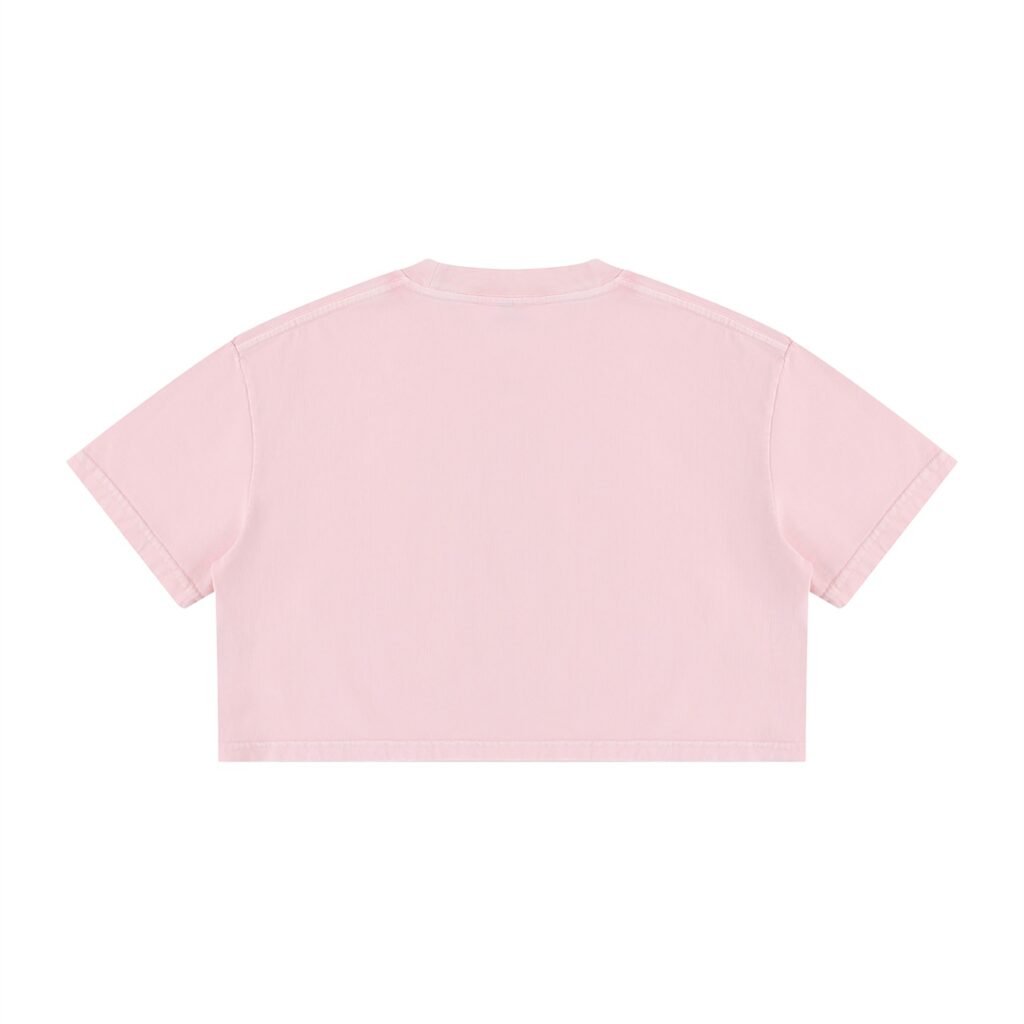 Women's Mineral Wash Cotton Crop T-Shirt