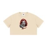 Women's Mineral Wash Cotton Crop T-Shirt