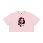 Women's Mineral Wash Cotton Crop T-Shirt